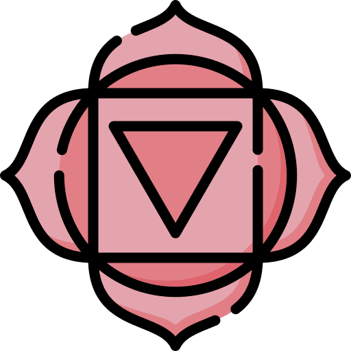 Muladhara symbol energy wellness icon