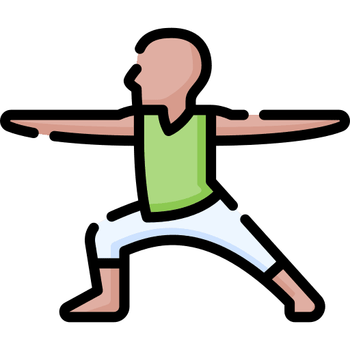 Yoga pose wellness yoga pose man icon