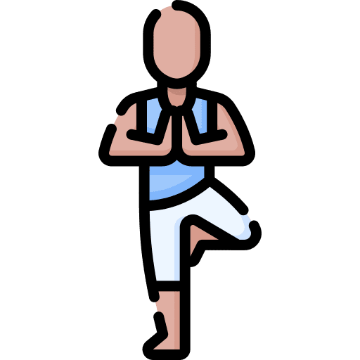 Yoga pose yoga relaxing tree icon