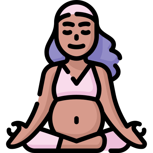 Yoga woman wellness people icon