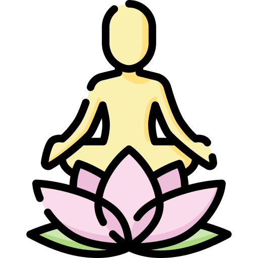Yogi indian soul meditation icon