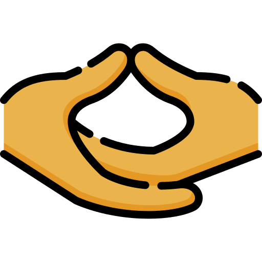 Mudra hand posture fingers icon
