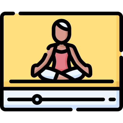 Yoga people posture wellness icon
