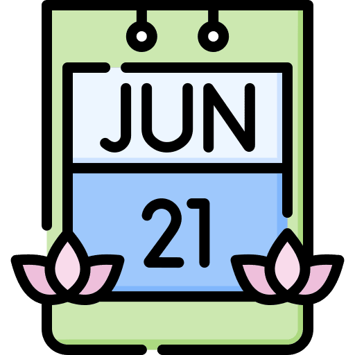 International day of yoga time and date international day of yoga date icon