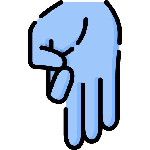 Mudra cultures palm symbol icon