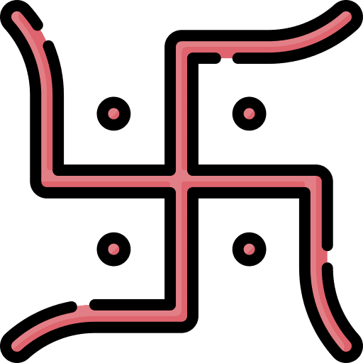 Swastika symbol cultures decoration icon