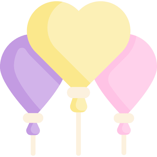 Balloons birthday and party celebration decoration icon Balloons birthday and party celebration decoration icon