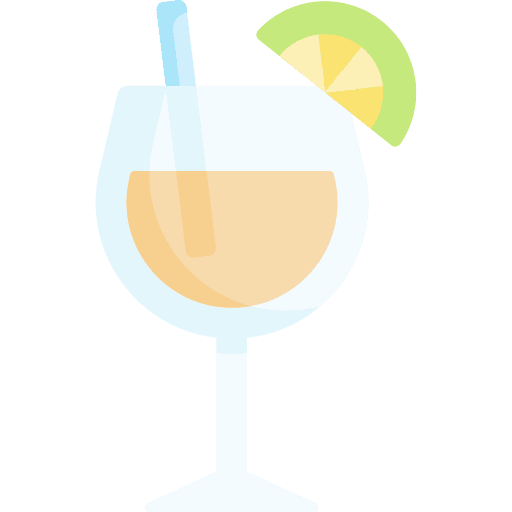 Cocktail straw food and restaurant lemon slice icon Cocktail straw food and restaurant lemon slice icon
