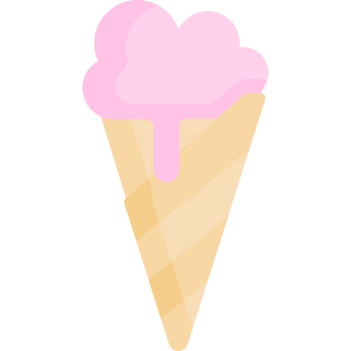 Ice cream cone summer sundae dessert icon Ice cream cone summer sundae dessert icon