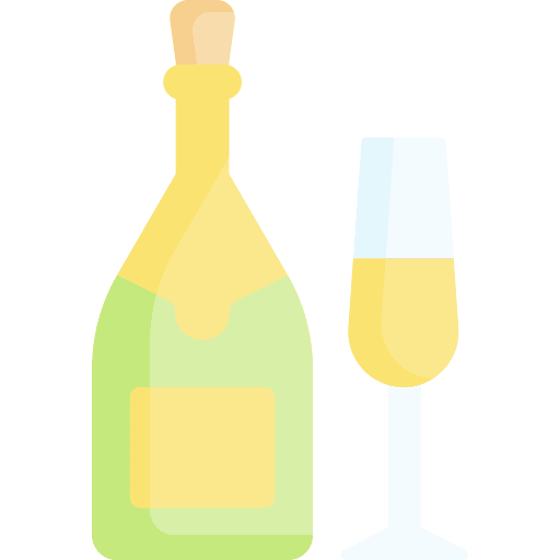 Champagne food and restaurant alcohol bottle icon Champagne food and restaurant alcohol bottle icon