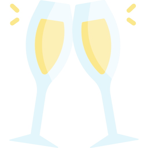 Cheers champagne glass food and restaurant celebration icon Cheers champagne glass food and restaurant celebration icon