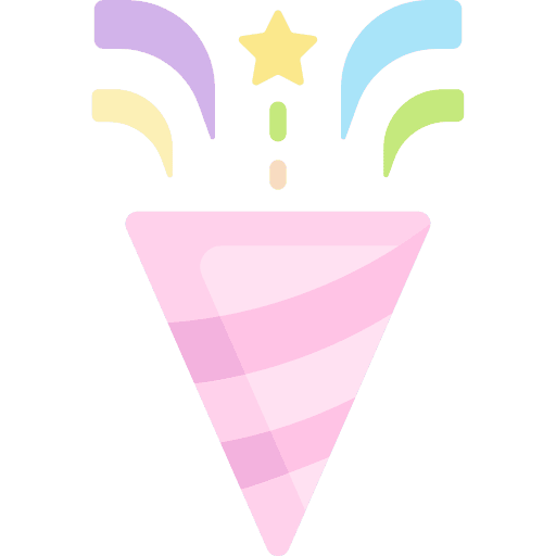 Confetti party fun celebration icon Confetti party fun celebration icon