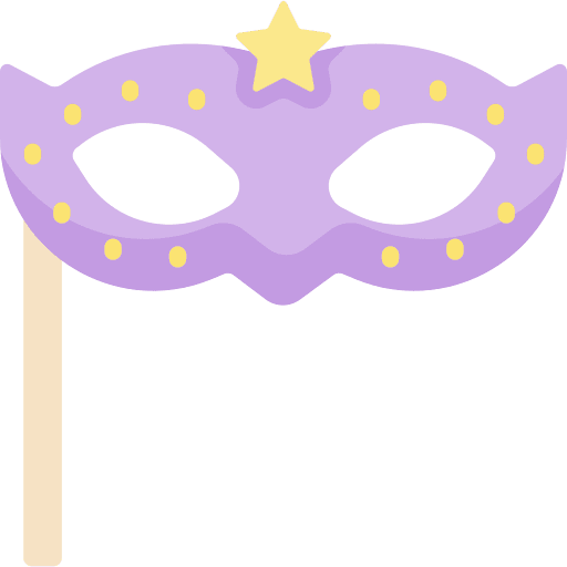 Eye mask celebration fancy birthday and party icon Eye mask celebration fancy birthday and party icon