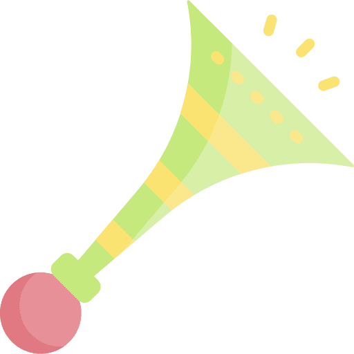 Trumpets celebration fun celebrate icon Trumpets celebration fun celebrate icon