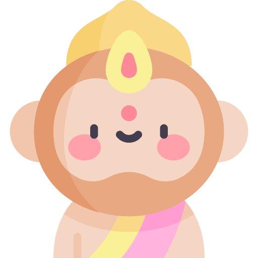 Hanuman divinity hindu oriental icon