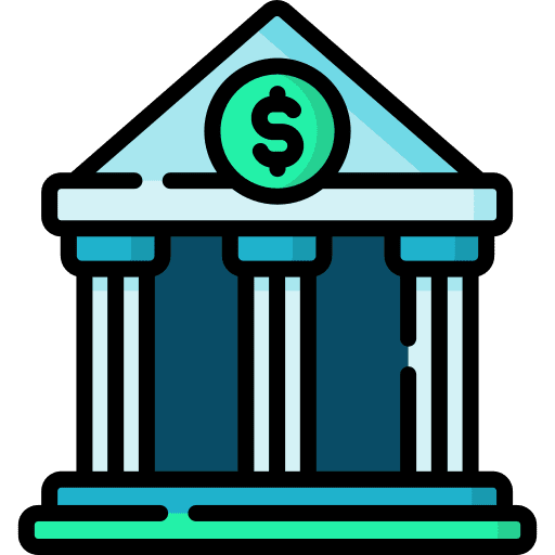 Bank build finance business and finance icon Bank build finance business and finance icon
