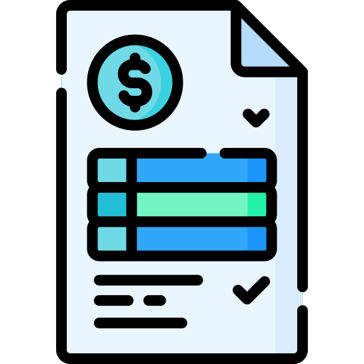 Invoice document payment file icon Invoice document payment file icon