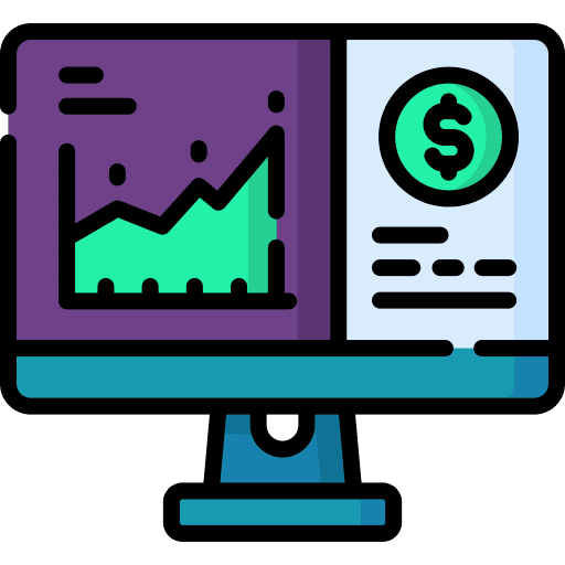 Stock market data analytics statistics report bar chart icon Stock market data analytics statistics report bar chart icon
