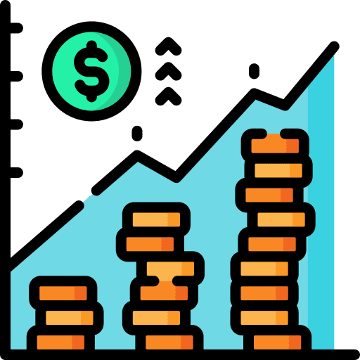 Stocks stock market business and finance growth icon