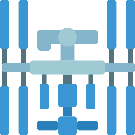 Space station technology space station communications icon Space station technology space station communications icon