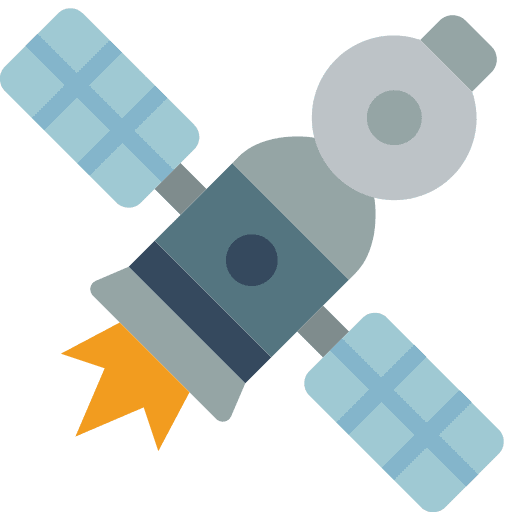 Spacecraft module rocket communications icon