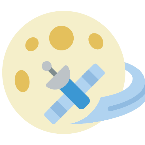 Moon space universe communications icon Moon space universe communications icon