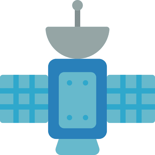 Satellite communications signal wireless icon Satellite communications signal wireless icon