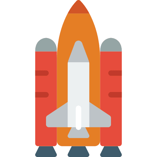 Space shuttle spaceship rocket transport icon Space shuttle spaceship rocket transport icon