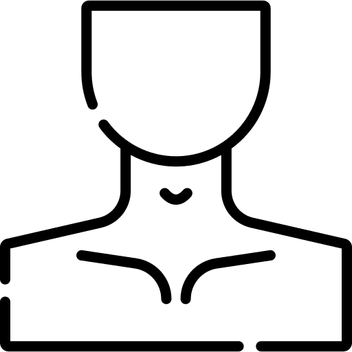 Neck anatomy body part human body icon