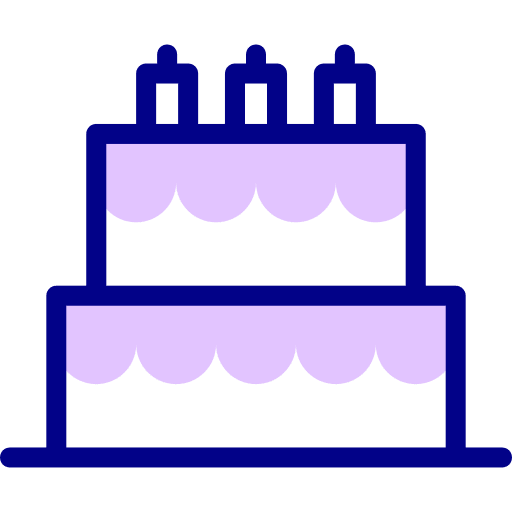 Birthday cake candle food bakery icon Birthday cake candle food bakery icon