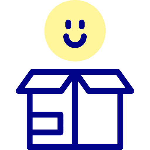 Box box birthday and party happy icon
