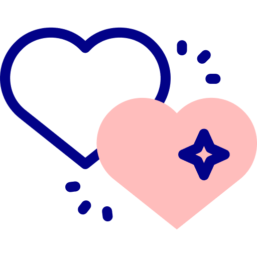 Heart loving shapes heart icon