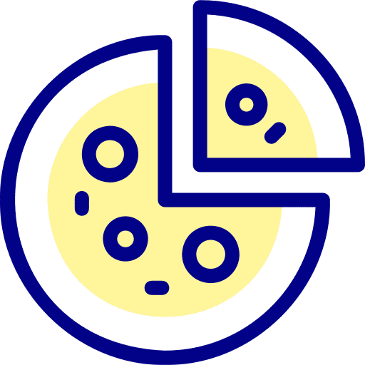 Pizza pizza fast food lunch icon