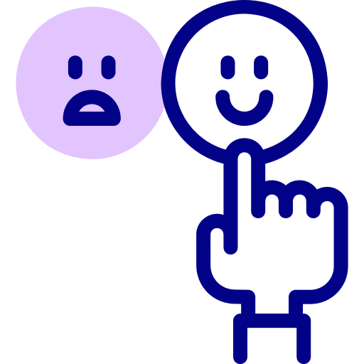 Rating hand review choose icon