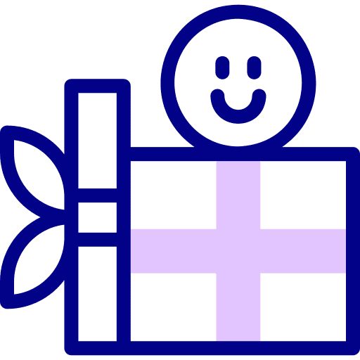 Gift box smileys celebration surprise icon Gift box smileys celebration surprise icon