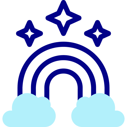 Rainbow sky weather nature icon Rainbow sky weather nature icon
