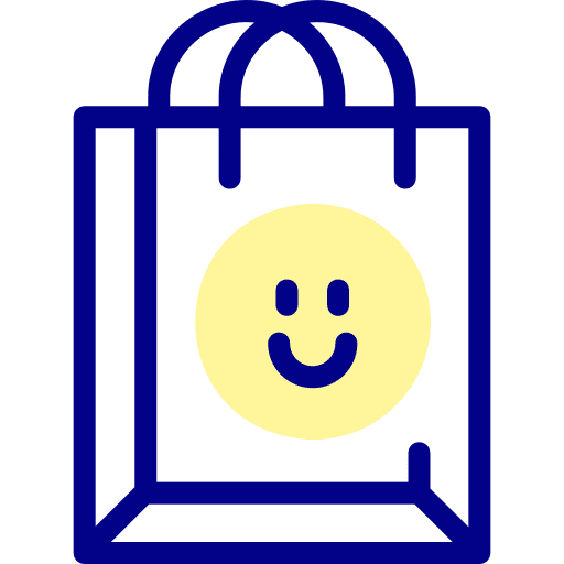 Shopping bag commerce smile shopping bag icon Shopping bag commerce smile shopping bag icon