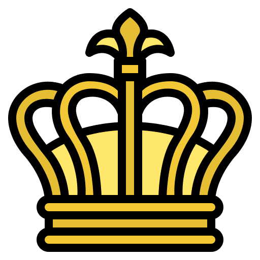 Crown king royal winner icon Crown king royal winner icon
