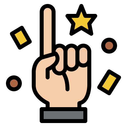Finger hands and gestures achievement successful icon Finger hands and gestures achievement successful icon