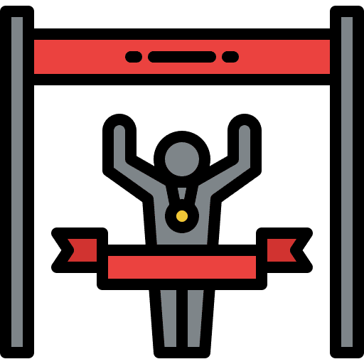 Finish line achievement sports and competition finish line icon Finish line achievement sports and competition finish line icon