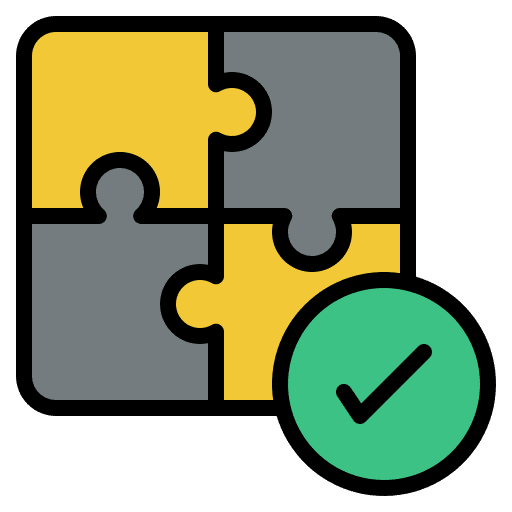 Puzzle puzzle strategy checked icon Puzzle puzzle strategy checked icon