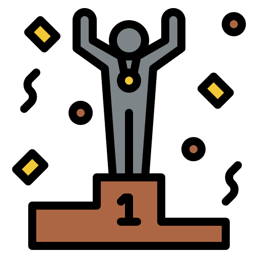 Winner champion win achievement icon Winner champion win achievement icon