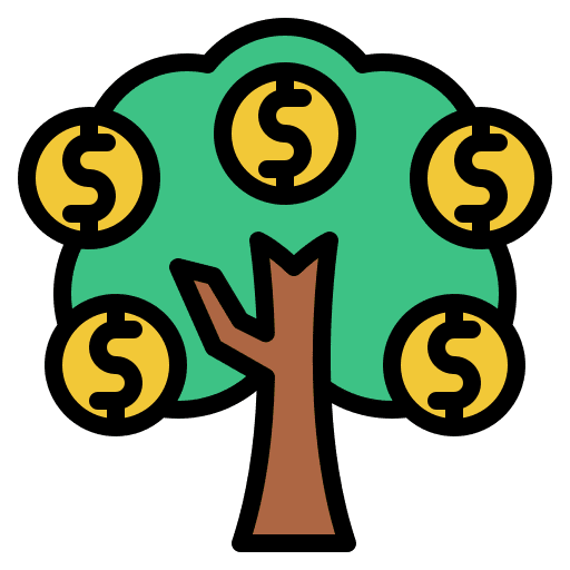 Growth money investment win icon Growth money investment win icon
