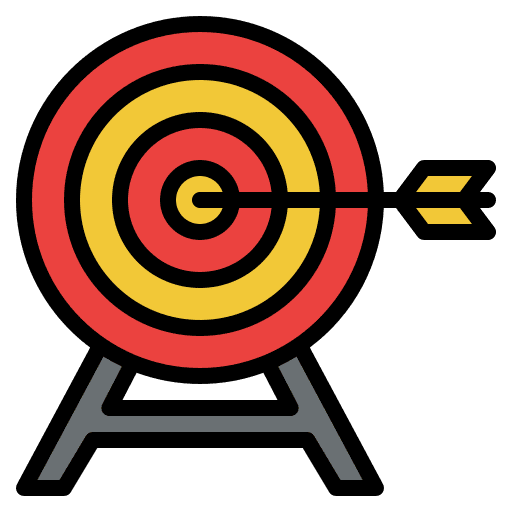 Target mission dartboard objective icon Target mission dartboard objective icon