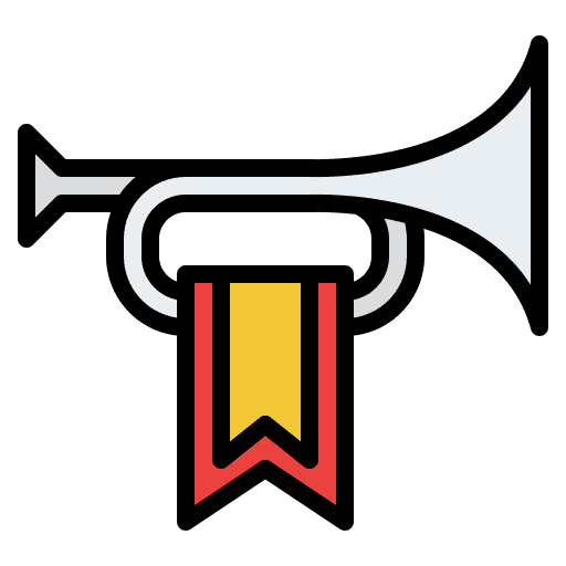 Trumpet music and multimedia wind instrument trumpet icon Trumpet music and multimedia wind instrument trumpet icon