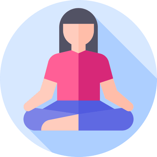Yoga wellness pose excercise icon