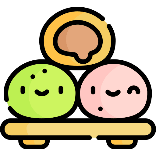 Mochi dessert asian food summer food icon