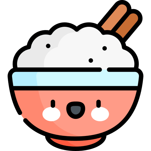 Rice bowl chinese meal asian icon