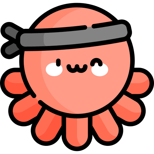 Squid animals octopus character icon