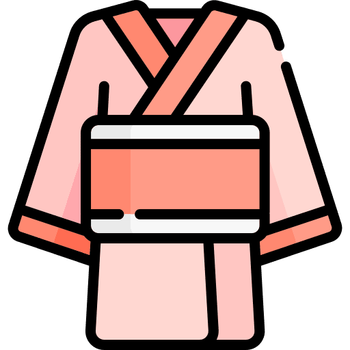 Yukata oriental japan kimono icon Yukata oriental japan kimono icon